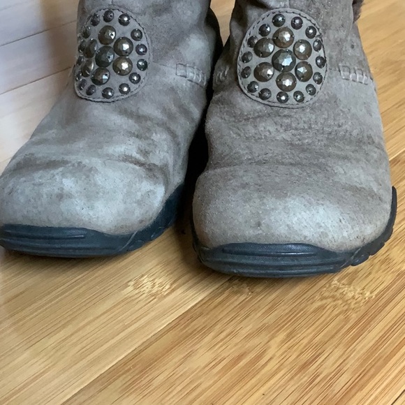 TAOS Light Brown Suede Bootie 8 - Picture 3 of 9